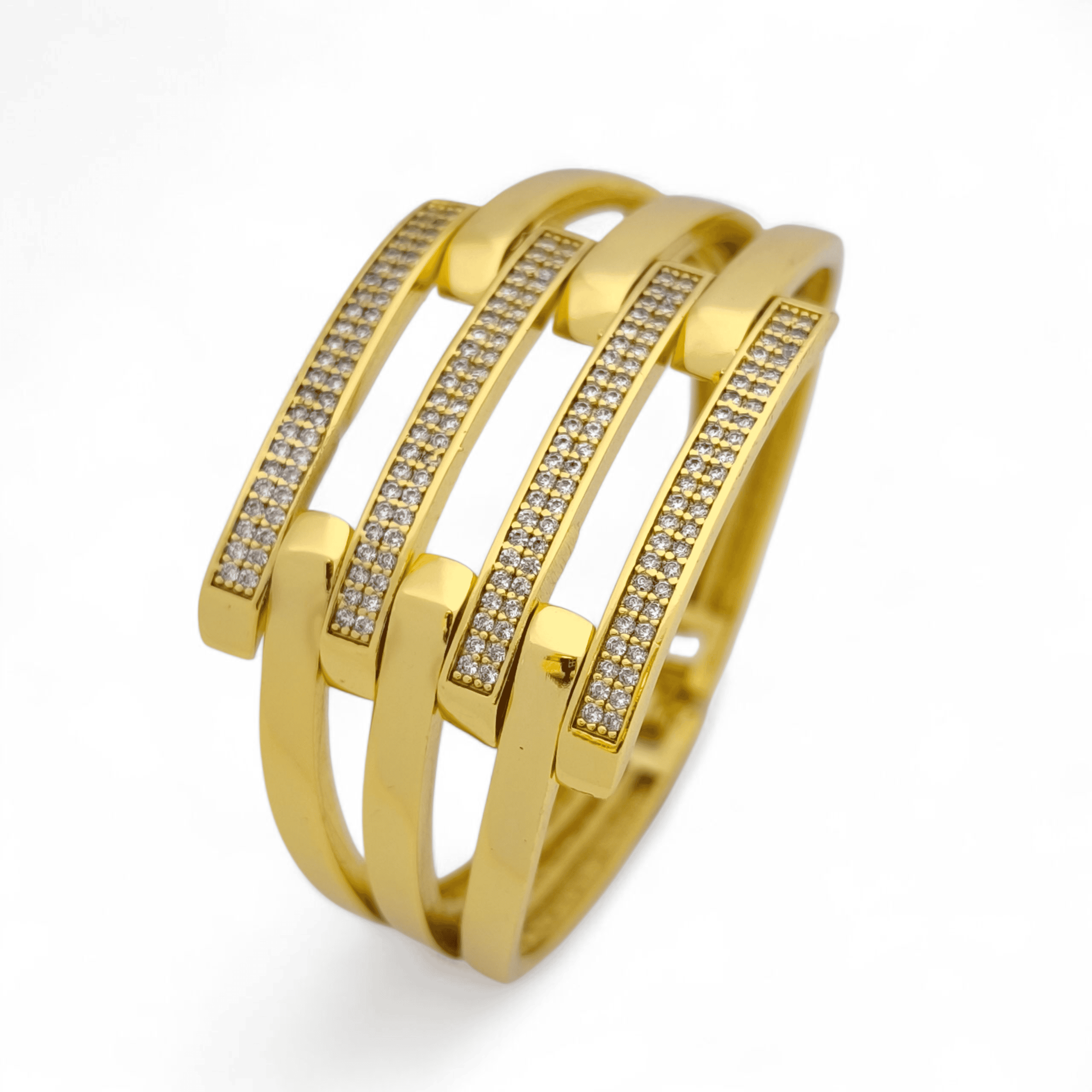 ALTIN KAPLAMA-4 LÜ TAŞLI KABURGA